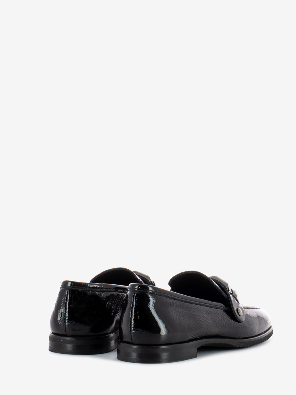 Black naplak moccasin
