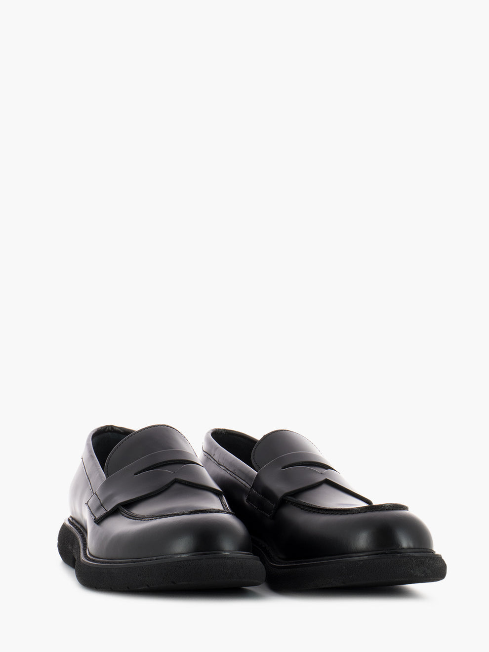 Mocassino polish in pelle nero