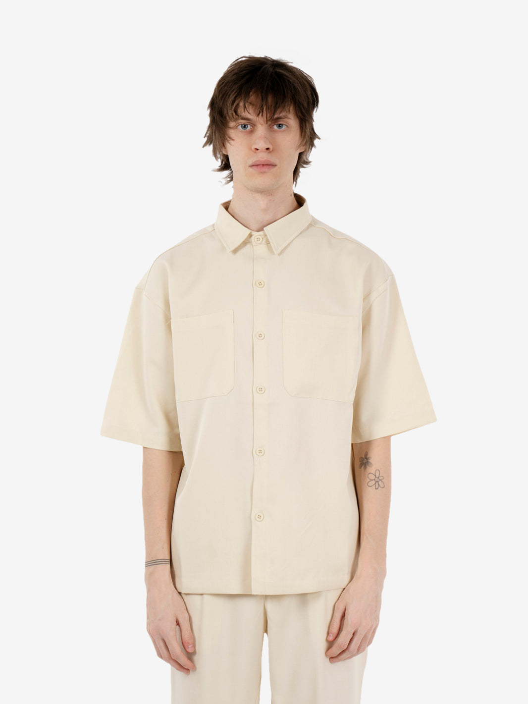 Overshirt regular ecru