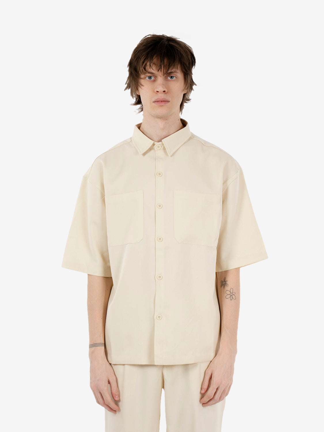 Overshirt regular ecru