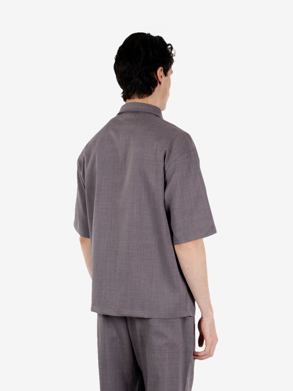 Overshirt regular grigio