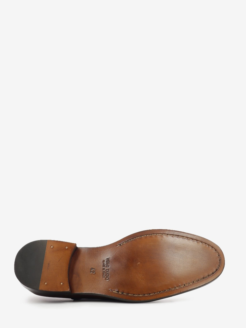 Oxford in pelle invecchiata marrone