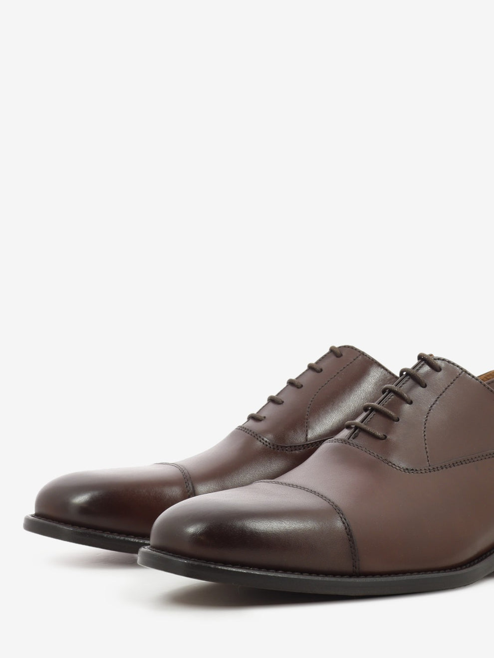 Oxford in pelle invecchiata marrone