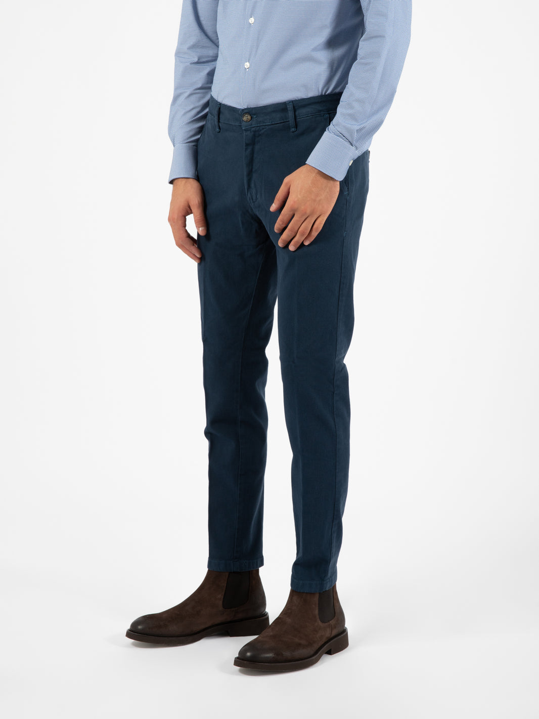 Pantalone armaturato ottanio