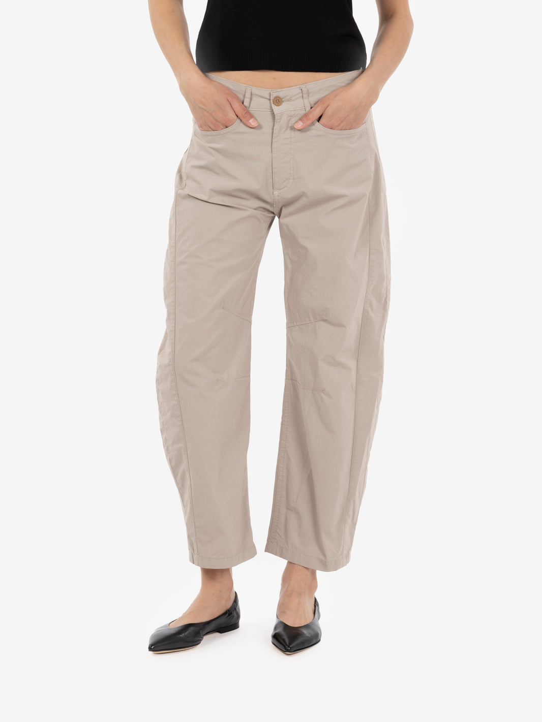 Pantaloni balloon sabbia