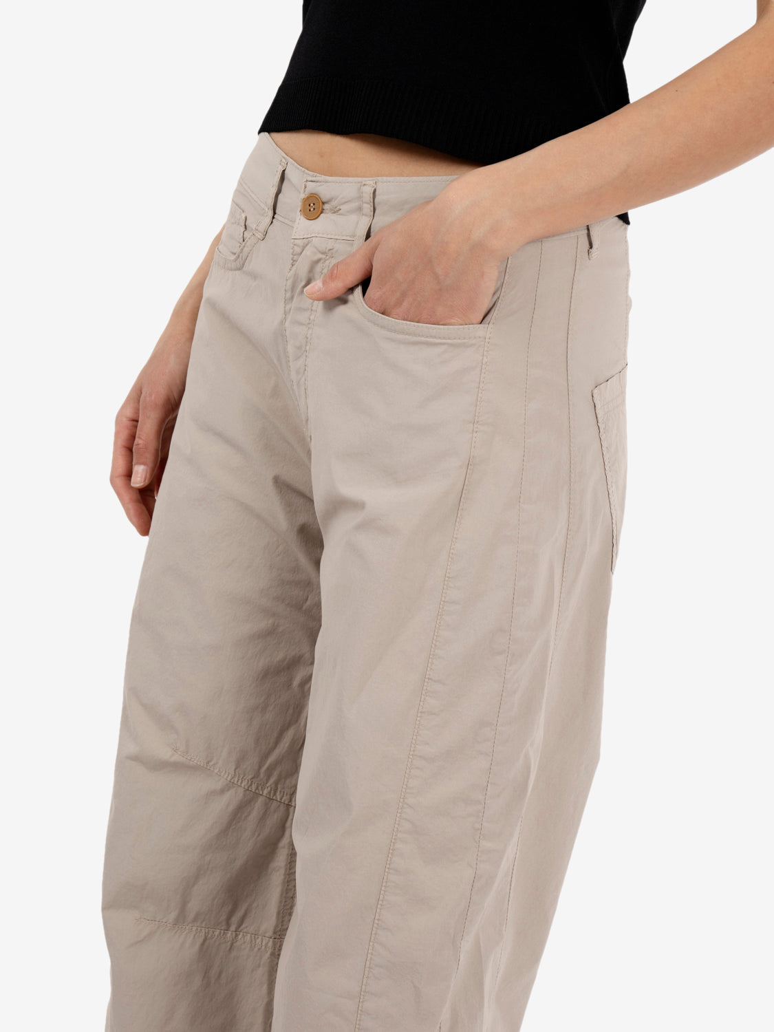 Pantaloni balloon sabbia