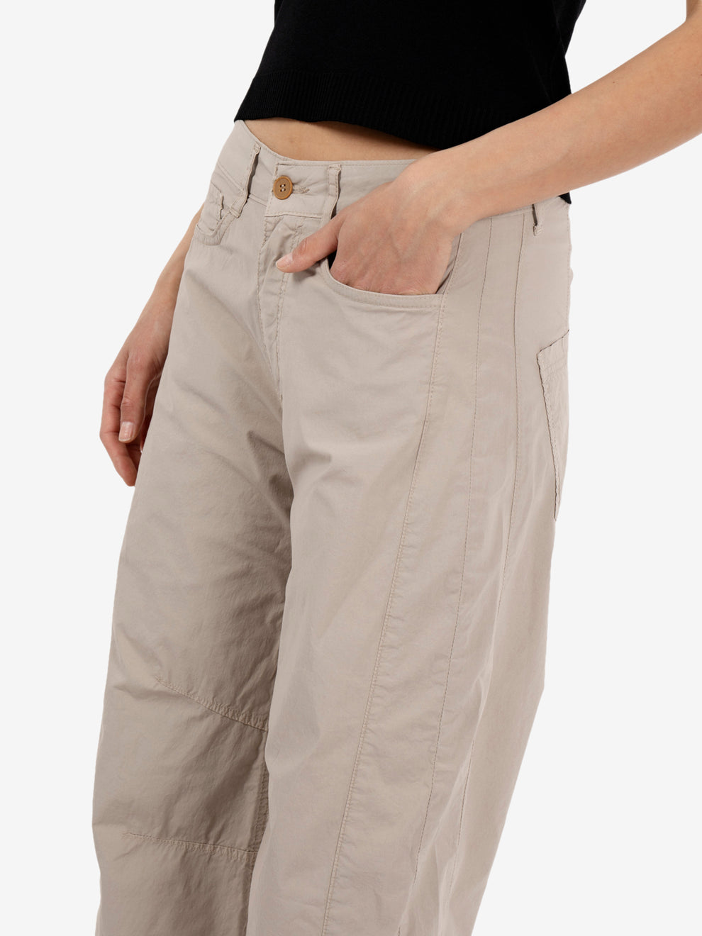 Pantaloni balloon sabbia