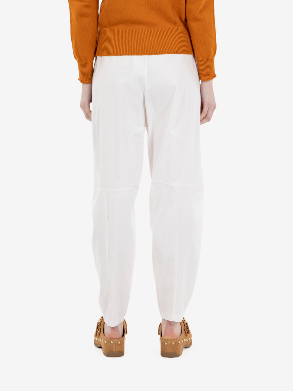 Pantalone baloon fit bianco