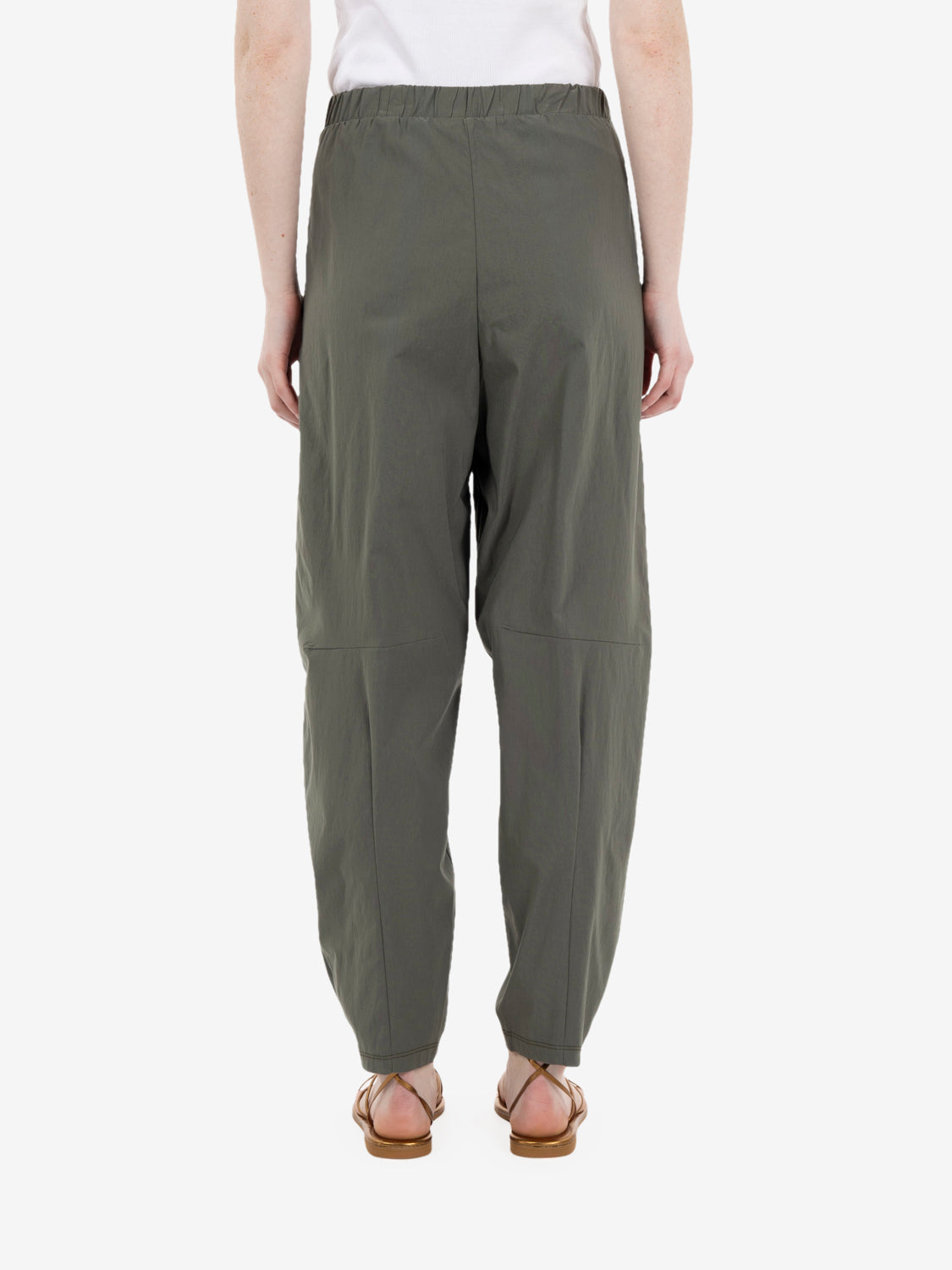 Olive balloon fit trousers