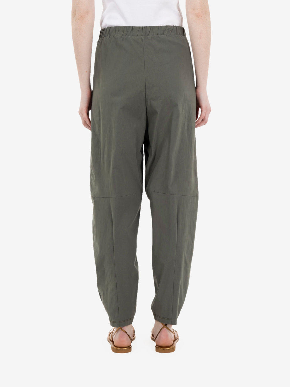 Olive balloon fit trousers