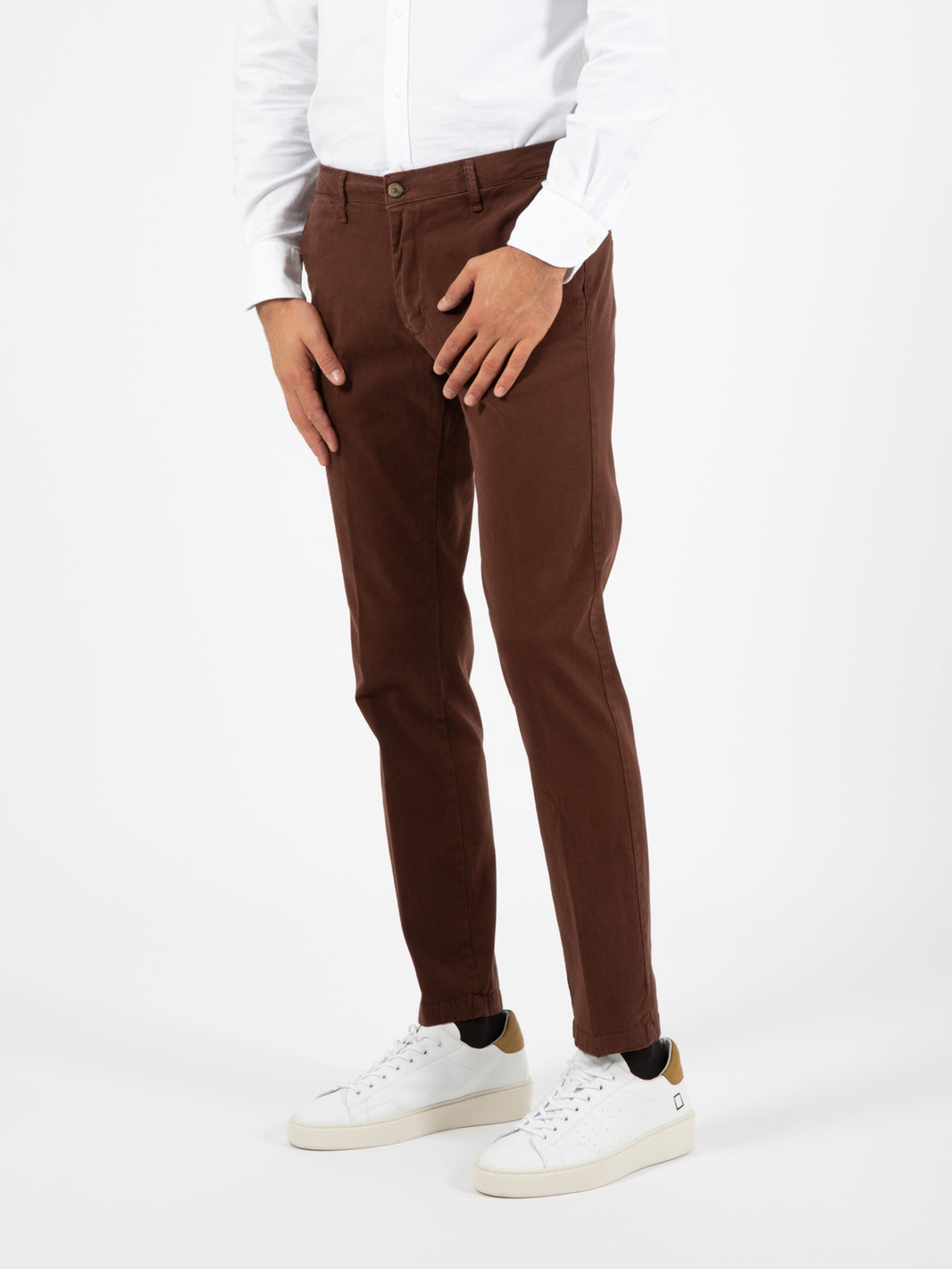 Pantalone bangla castagna