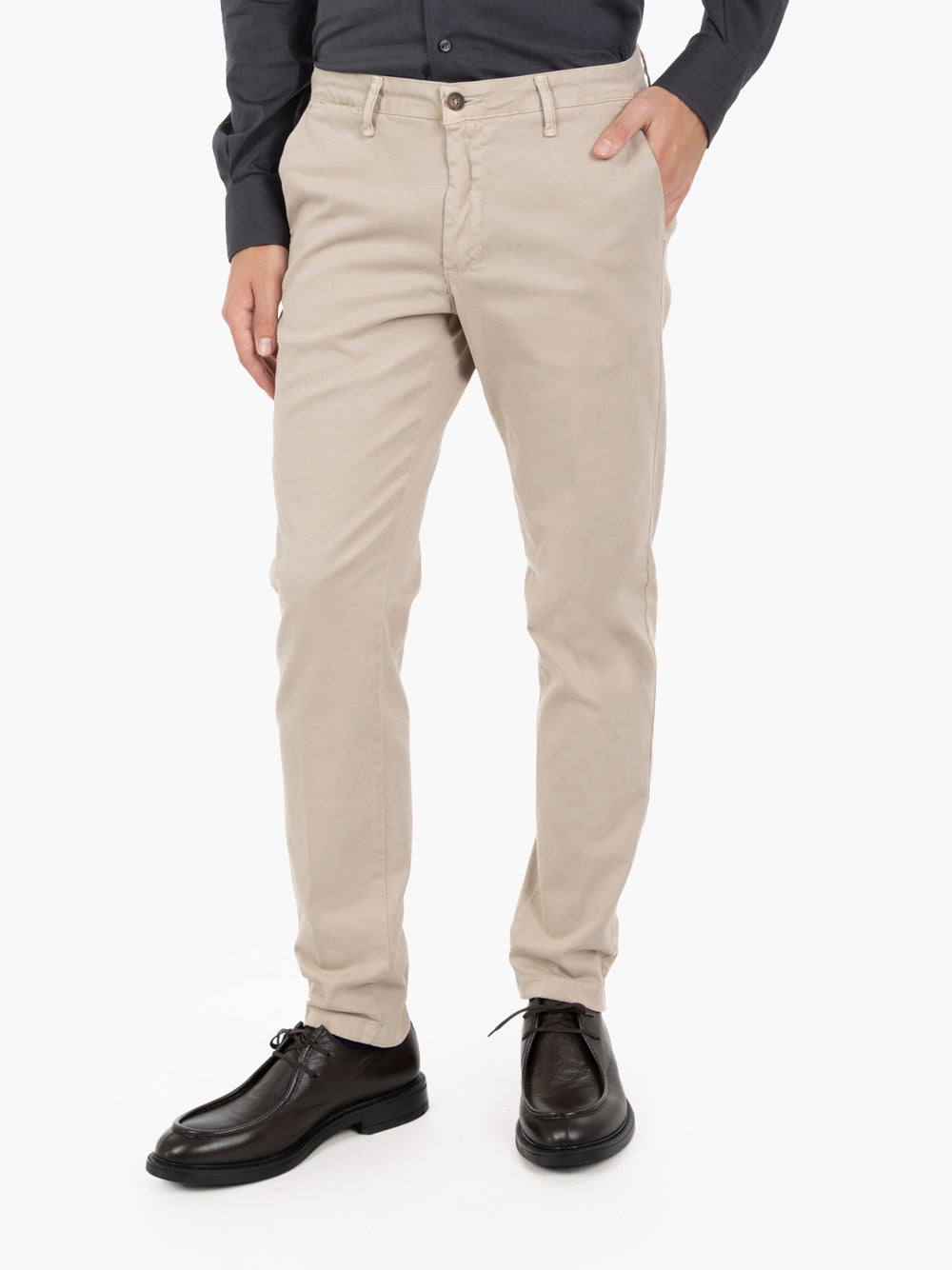 Pantalone chino beige