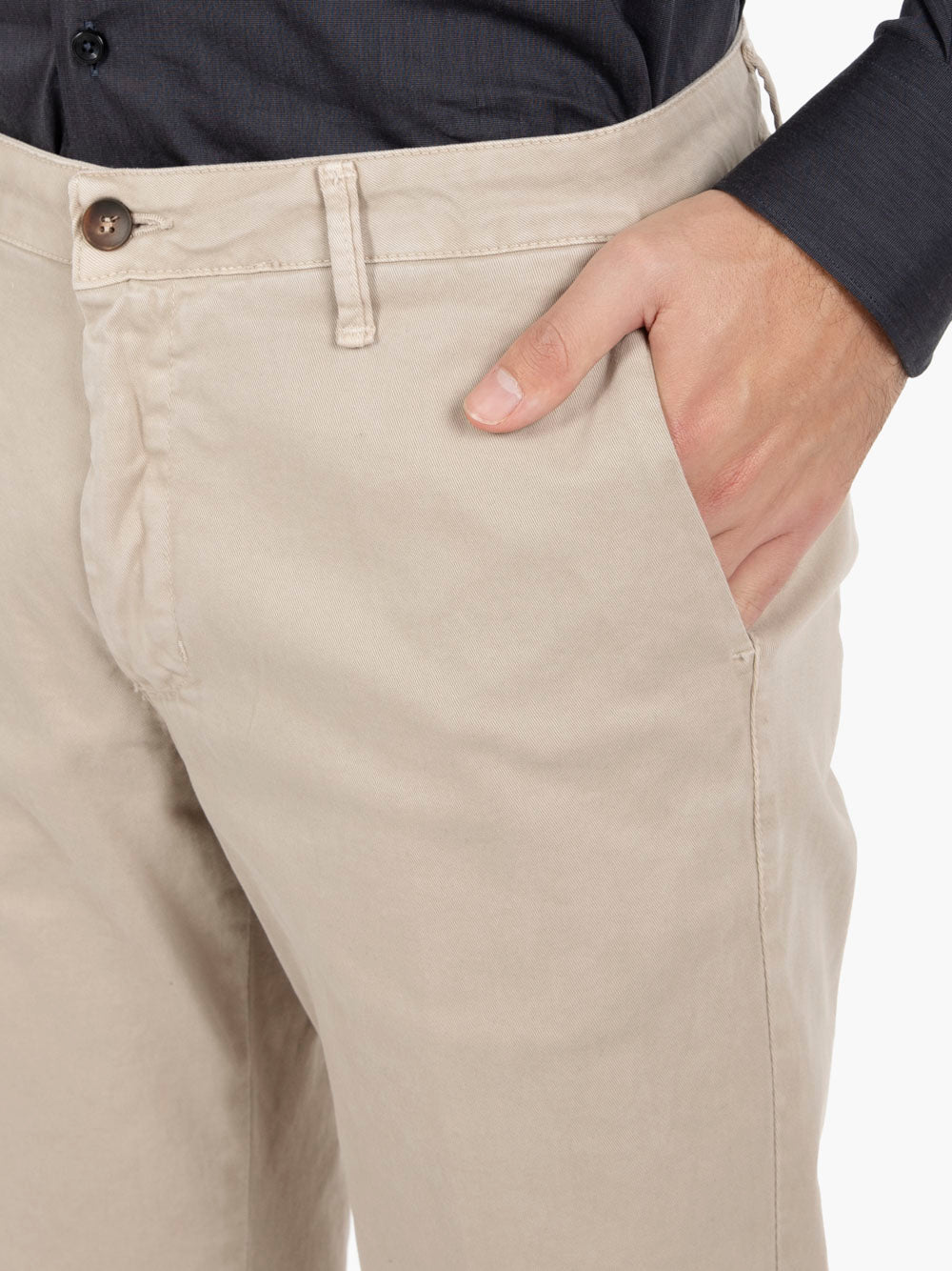 Pantalone chino beige