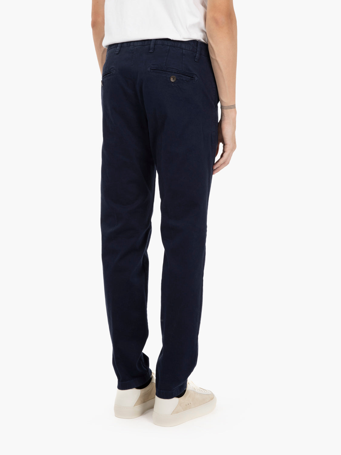 Blue chino trousers