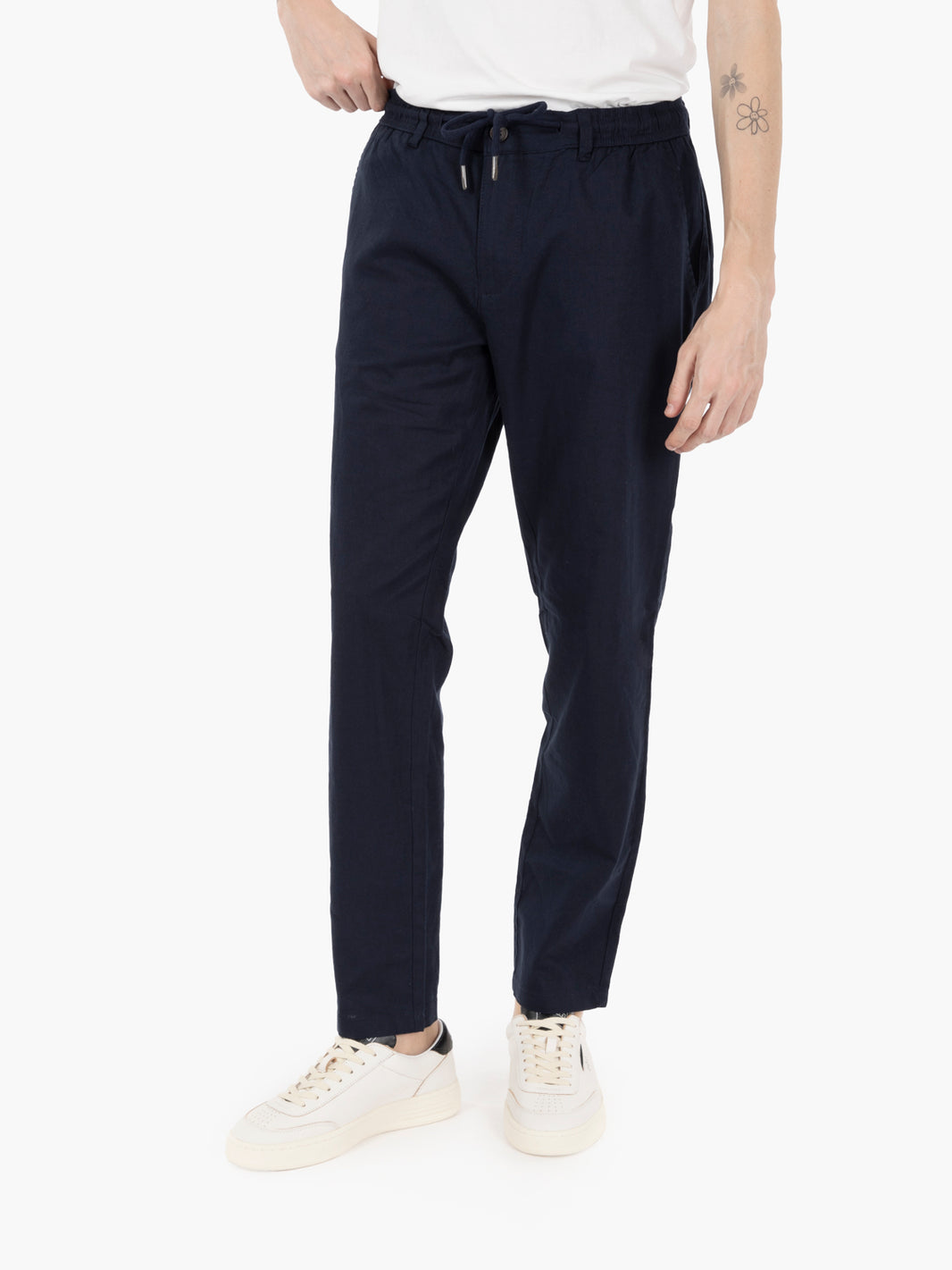 Pantalone con coulisse navy