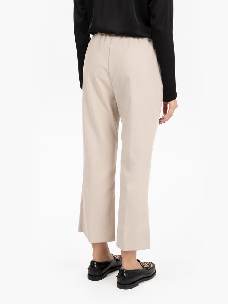 STIMM - Pantalone Cusano a trombetta marrone