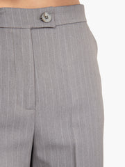 STIMM - Pantalone dritto grigio gessato