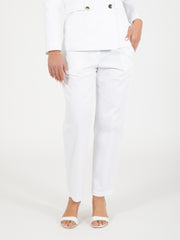 STIMM - Pantalone in cotone bianco