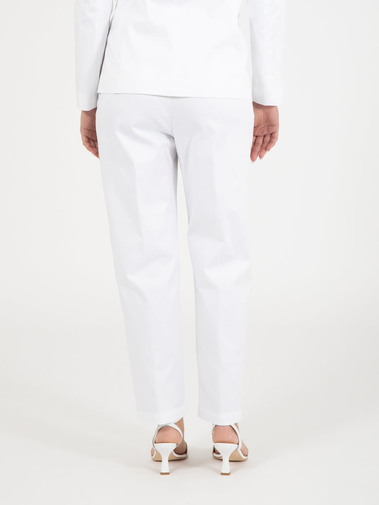 STIMM - Pantalone in cotone bianco