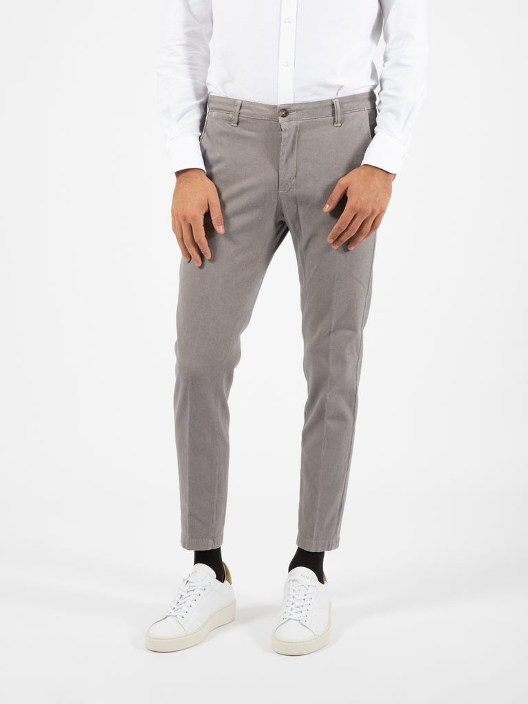 STIMM - Pantalone operato grigio militare