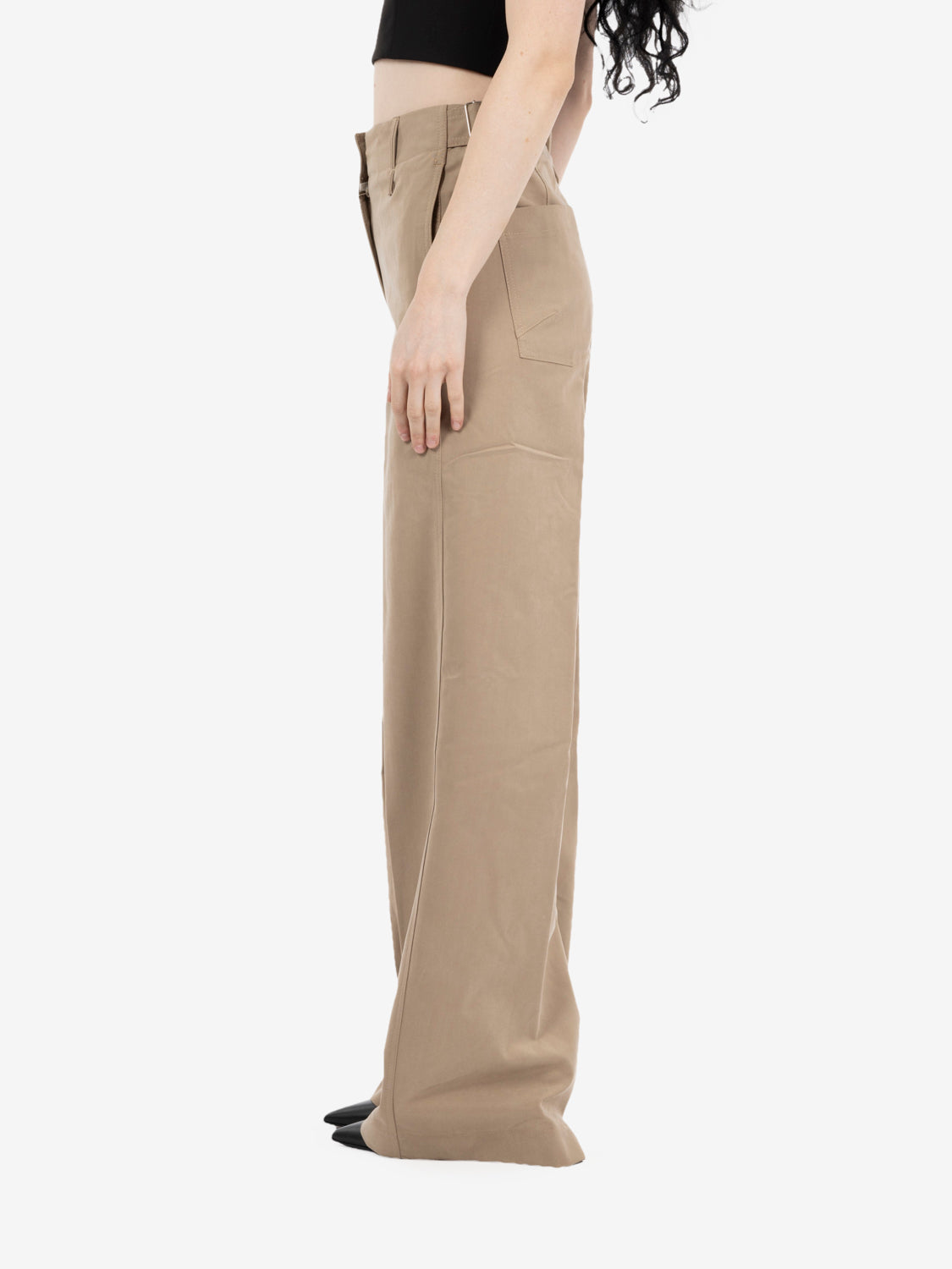 Pantalone palazzo Dubai beige