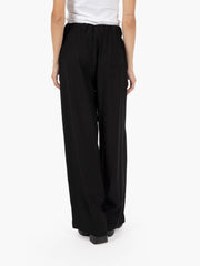 STIMM - Pantalone Sarah a palazzo fluido nero
