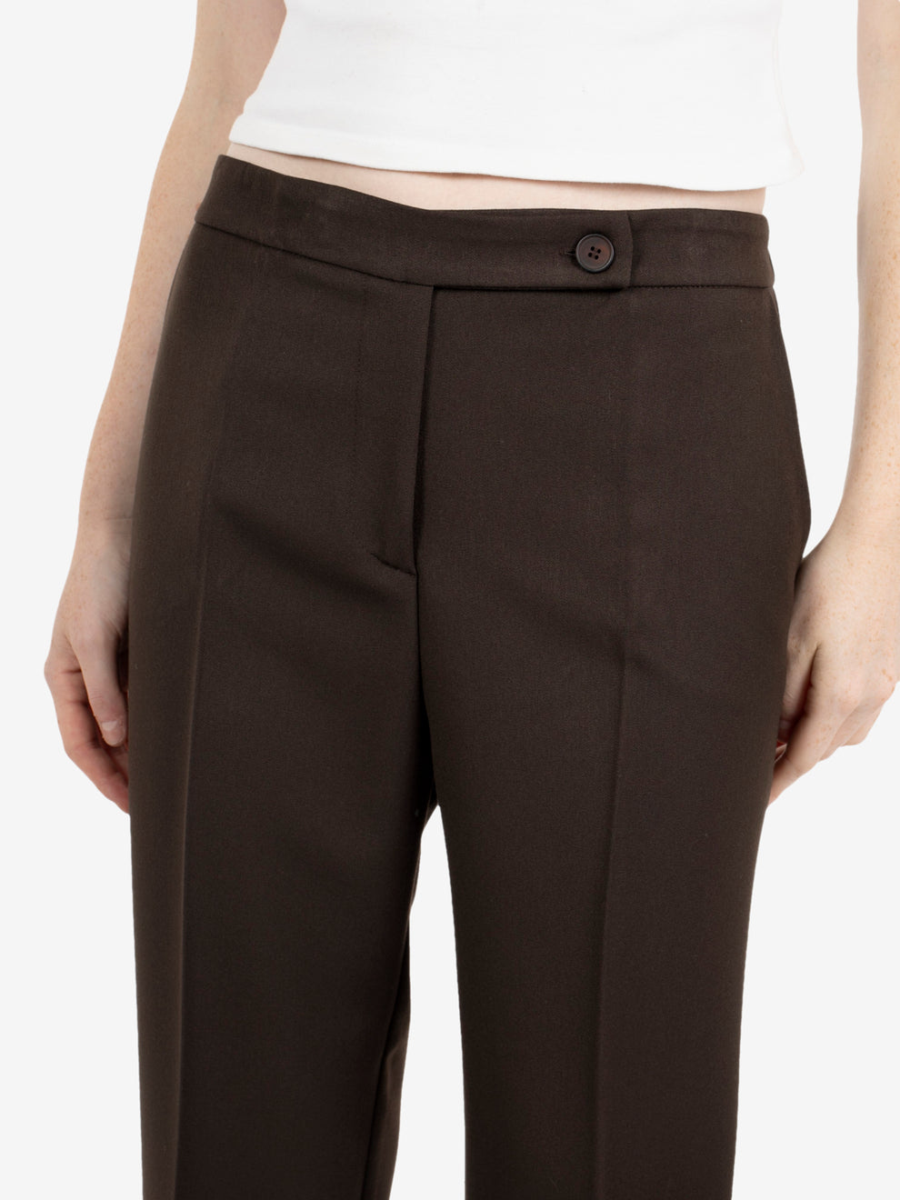Pantaloni a sigaretta chino moro