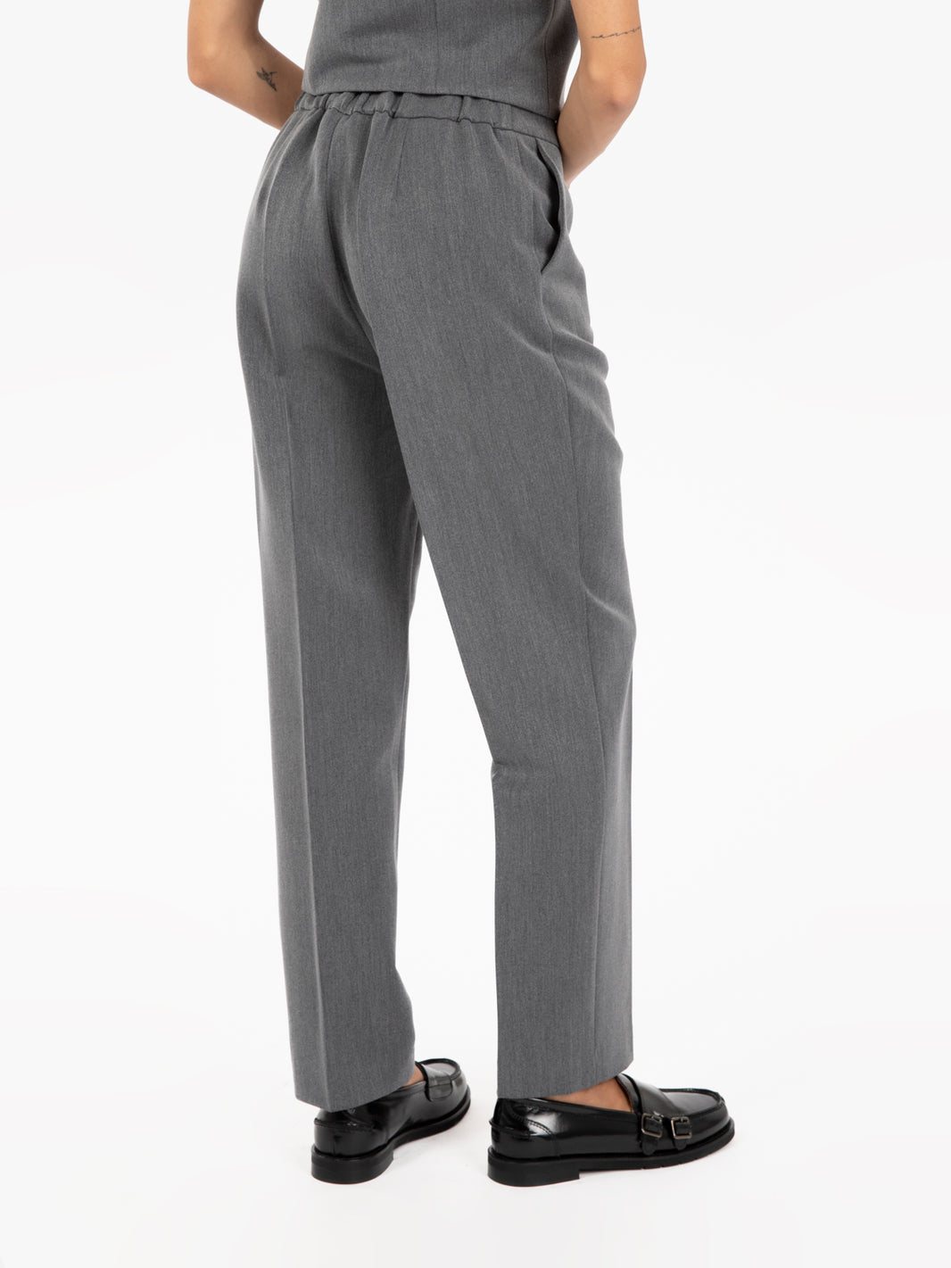 Pantaloni a sigaretta grigio