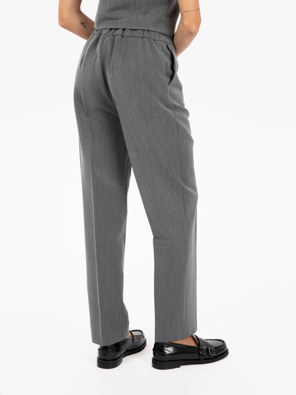 Pantaloni a sigaretta grigio