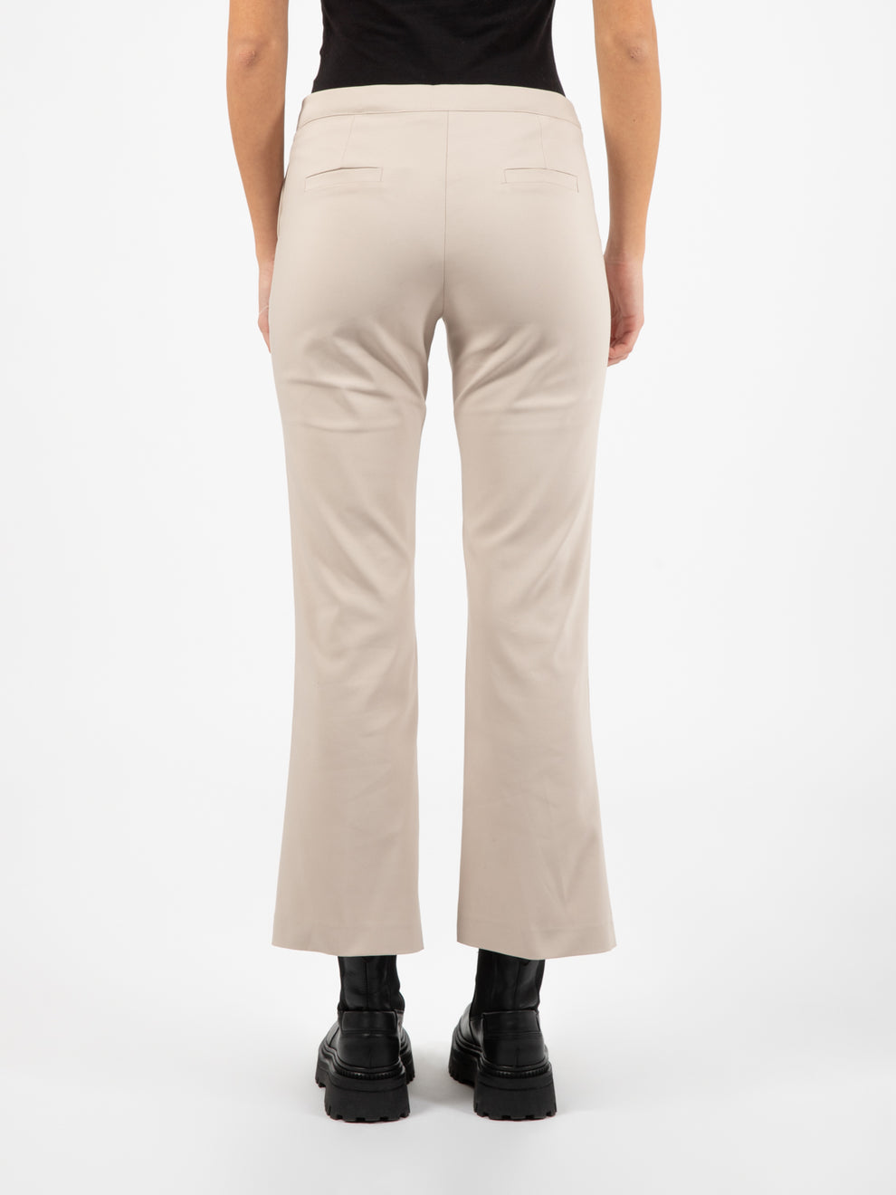 Beige trumpet pants