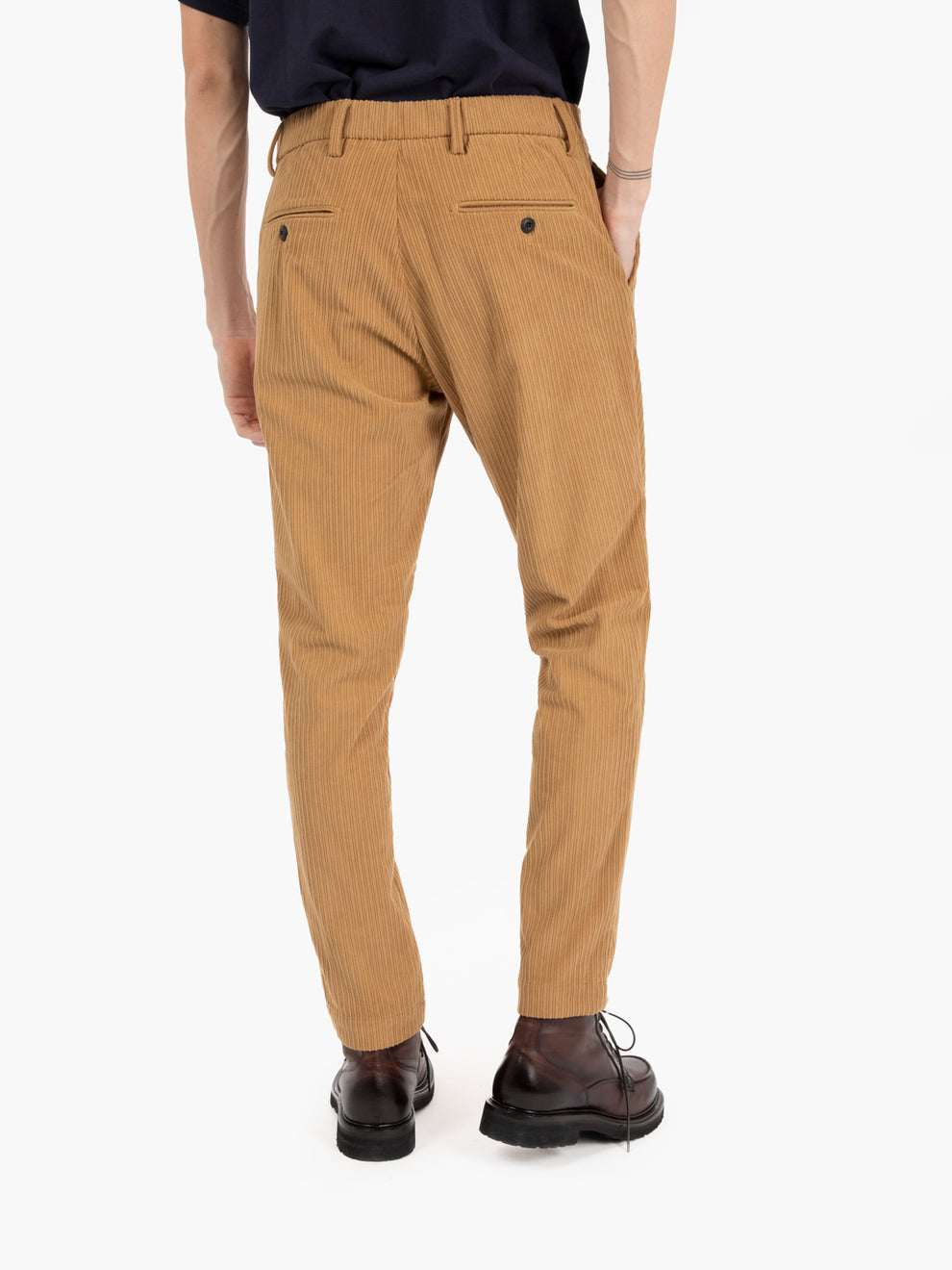 Pantaloni Abel in velluto a coste beige