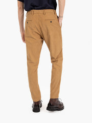 STIMM - Pantaloni Abel in velluto a coste beige