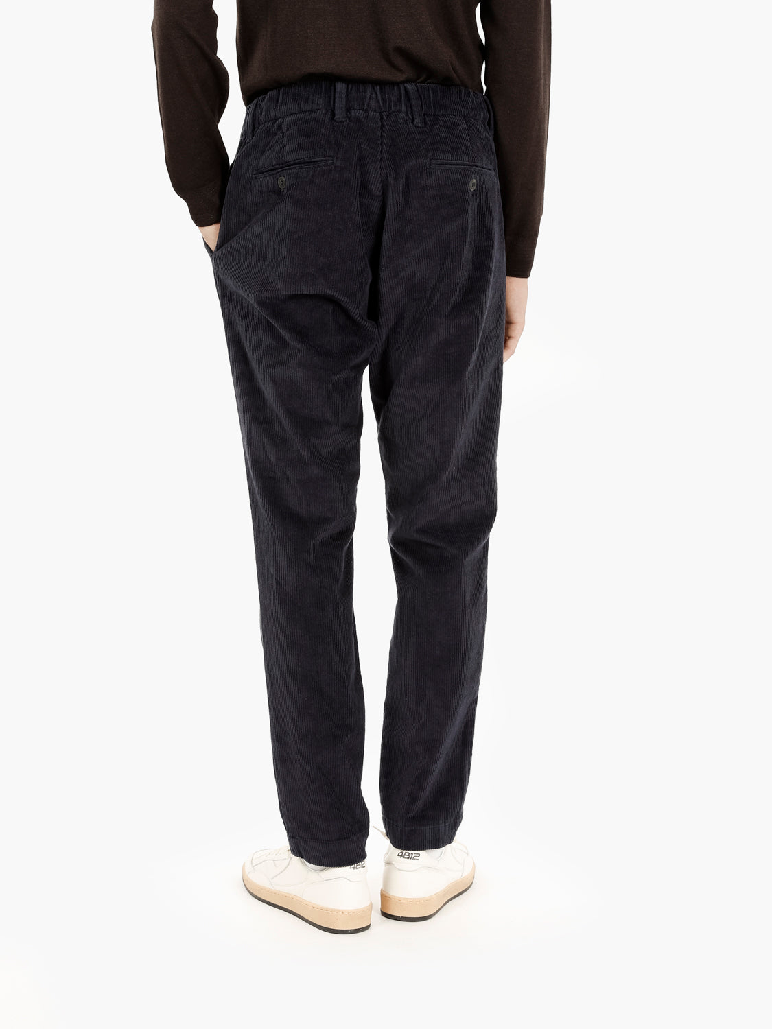 Pantaloni Abel in velluto a coste blu