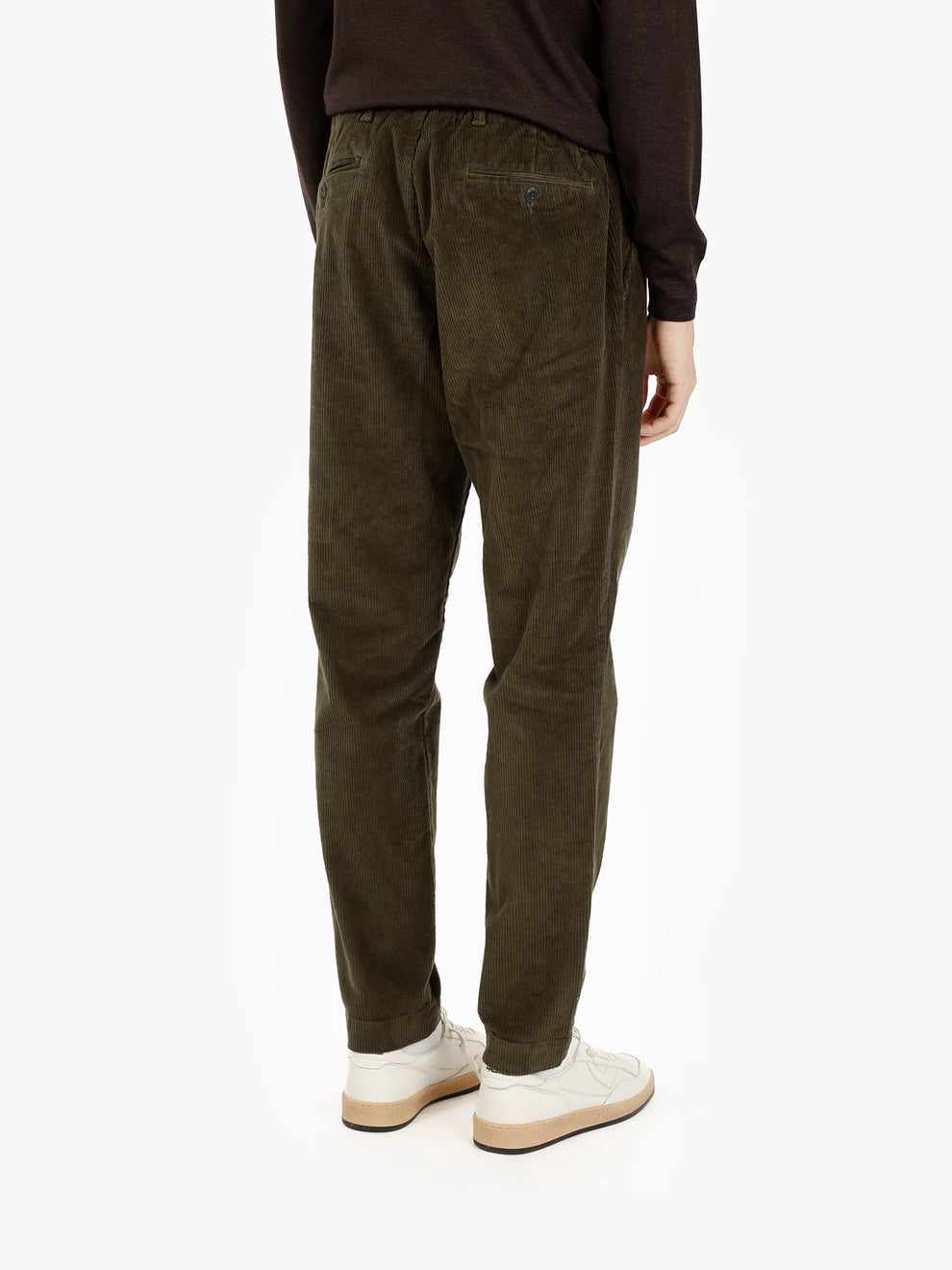 Pantaloni Abel in velluto a coste verde