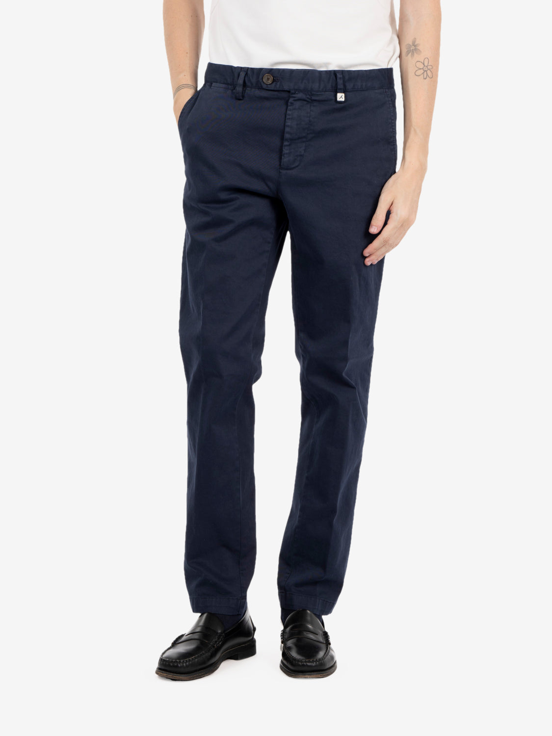 Pantaloni basic blu navy