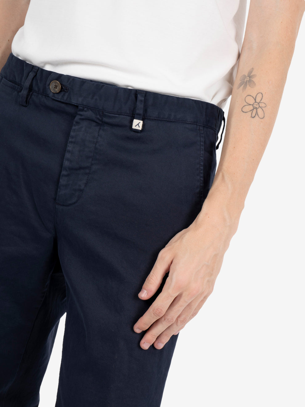 Pantaloni basic blu navy