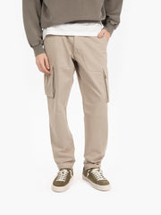 STIMM - Pantaloni cargo effetto armaturato beige