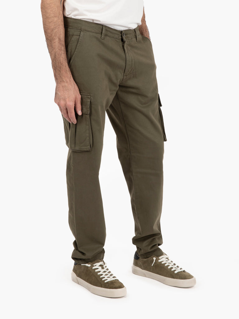 STIMM - Pantaloni cargo effetto armaturato militare