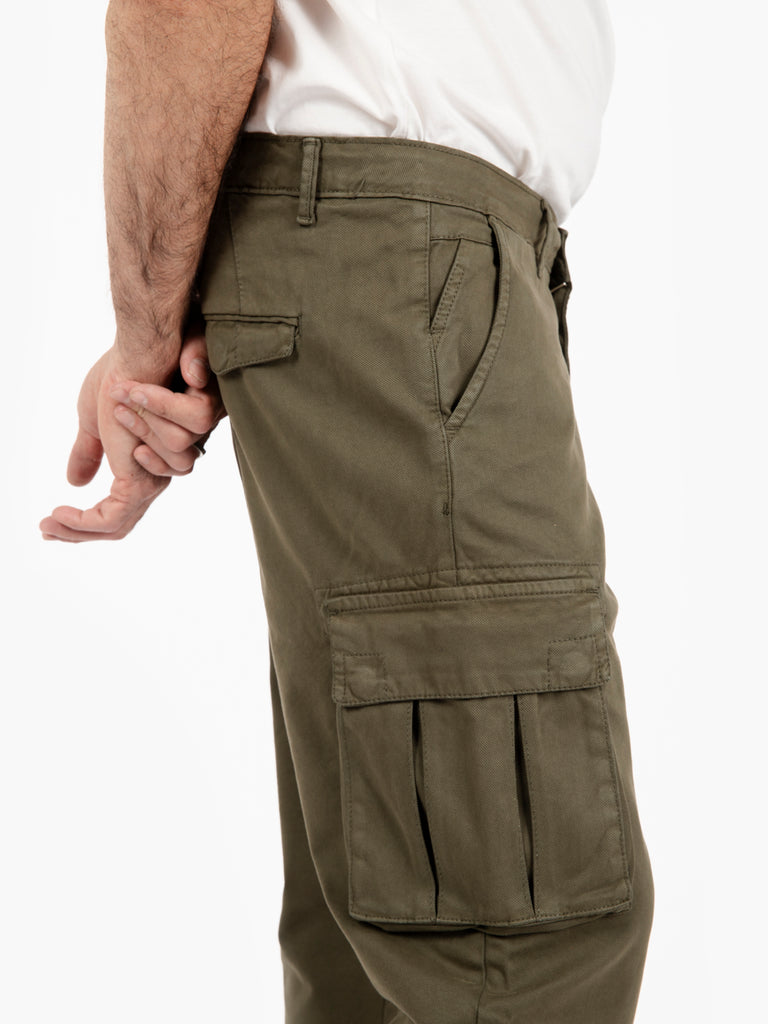 STIMM - Pantaloni cargo effetto armaturato militare