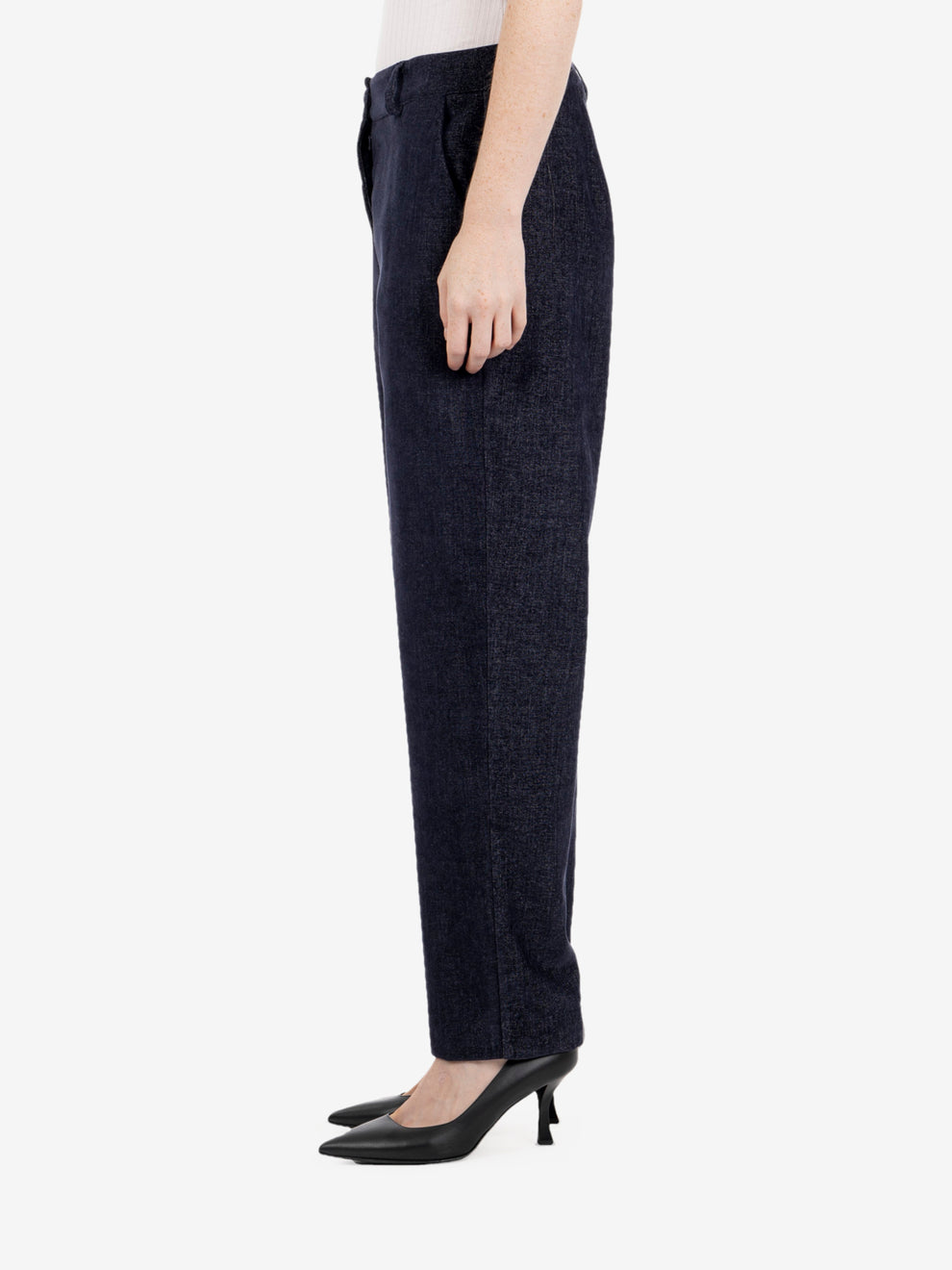 Blue carrot fit trousers