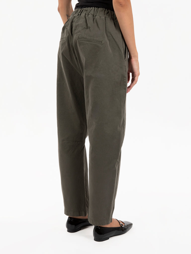 STIMM - Pantaloni carrot fit Linus militare