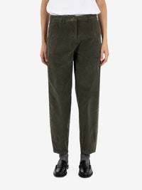 Carrot fit military velvet trousers