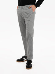 STIMM - Pantaloni Cellena chino in cotone grigio