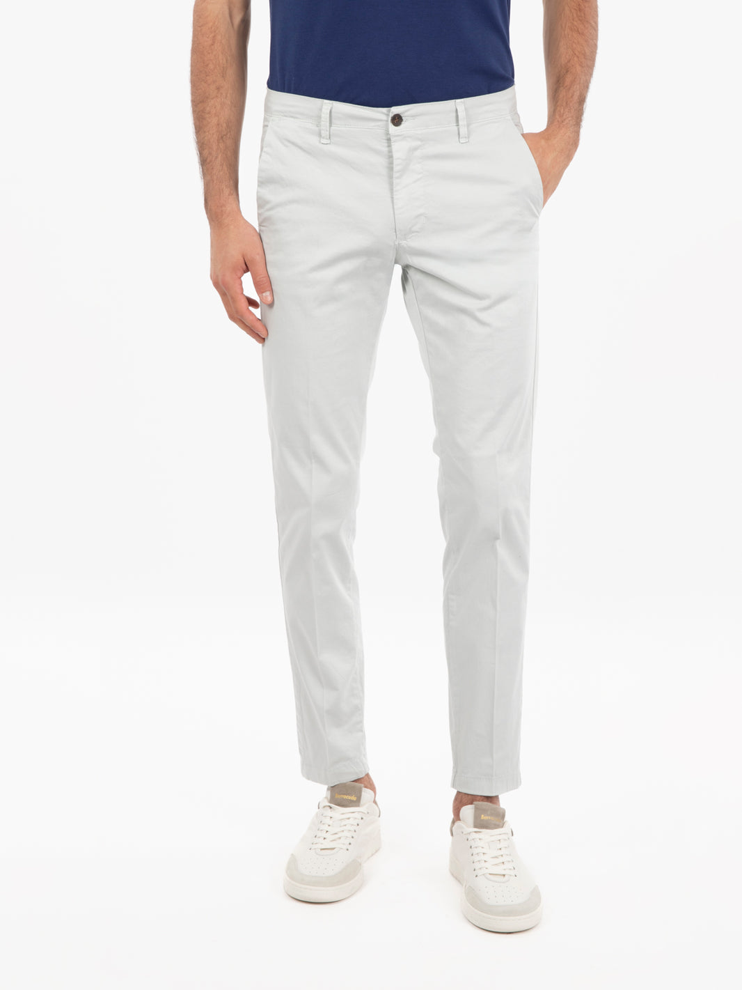 Pantaloni chino Cuba perla