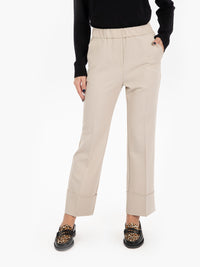 Colonia trousers with cream turn-up