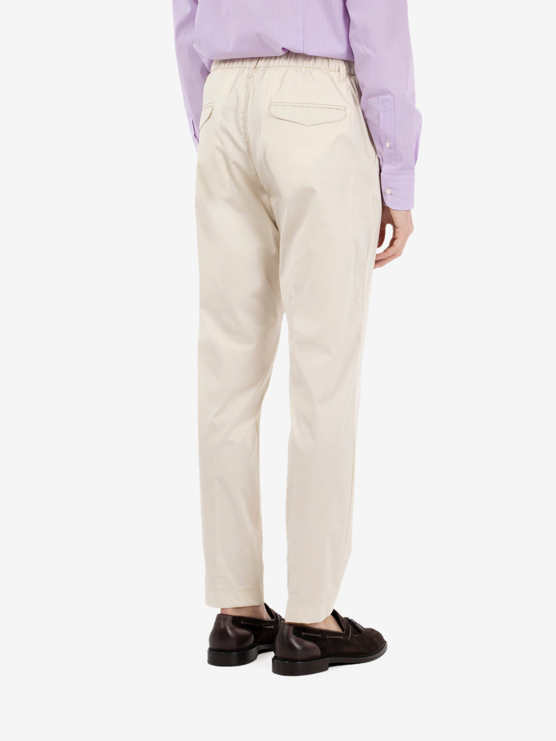 Beige Drawstring Pants