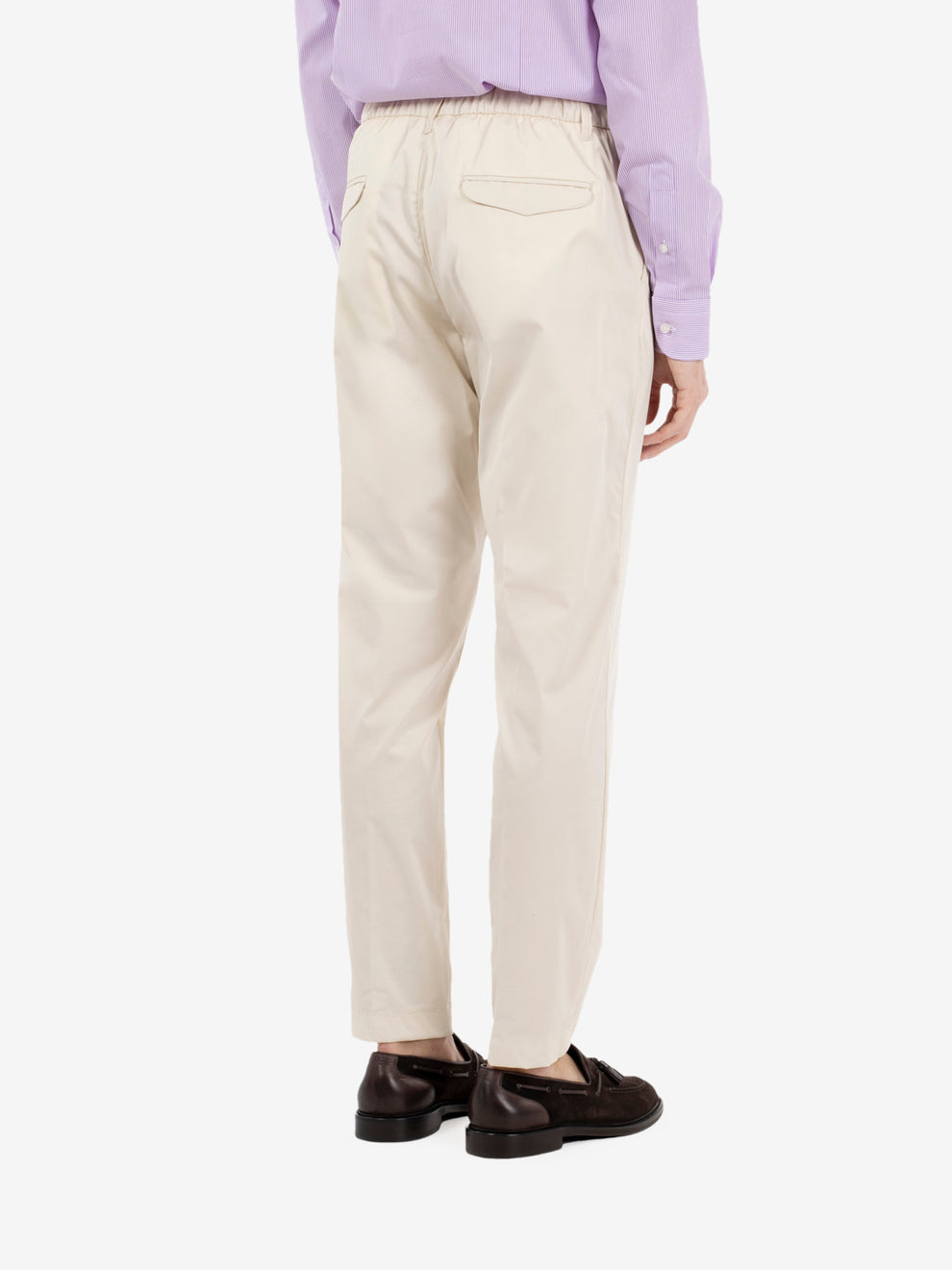 Beige Drawstring Pants