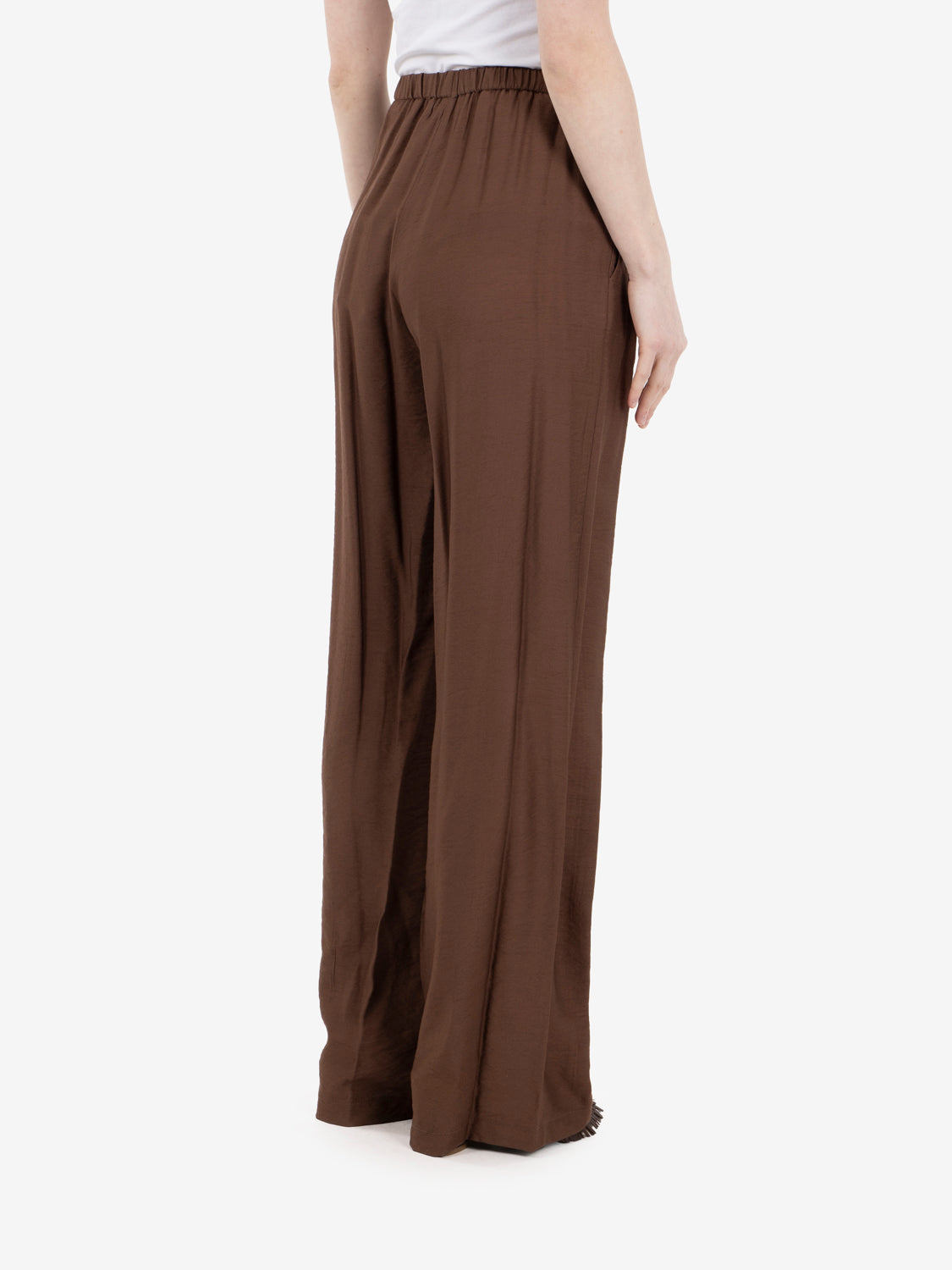 Pantaloni con coulisse cioccolato