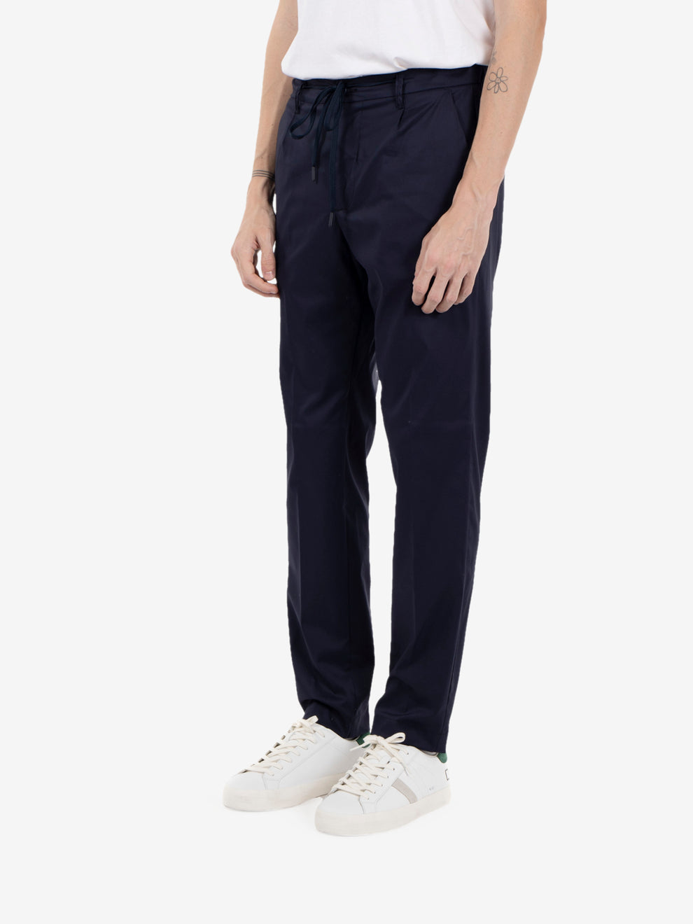 Navy drawstring trousers