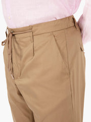 STIMM - Pantaloni con coulisse tabacco